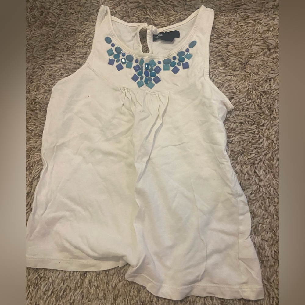 Gap Kids bejeweled tank size s (6-7) GUE